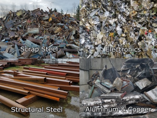 We recycle a wide variety of metals from a diverse number of sources.